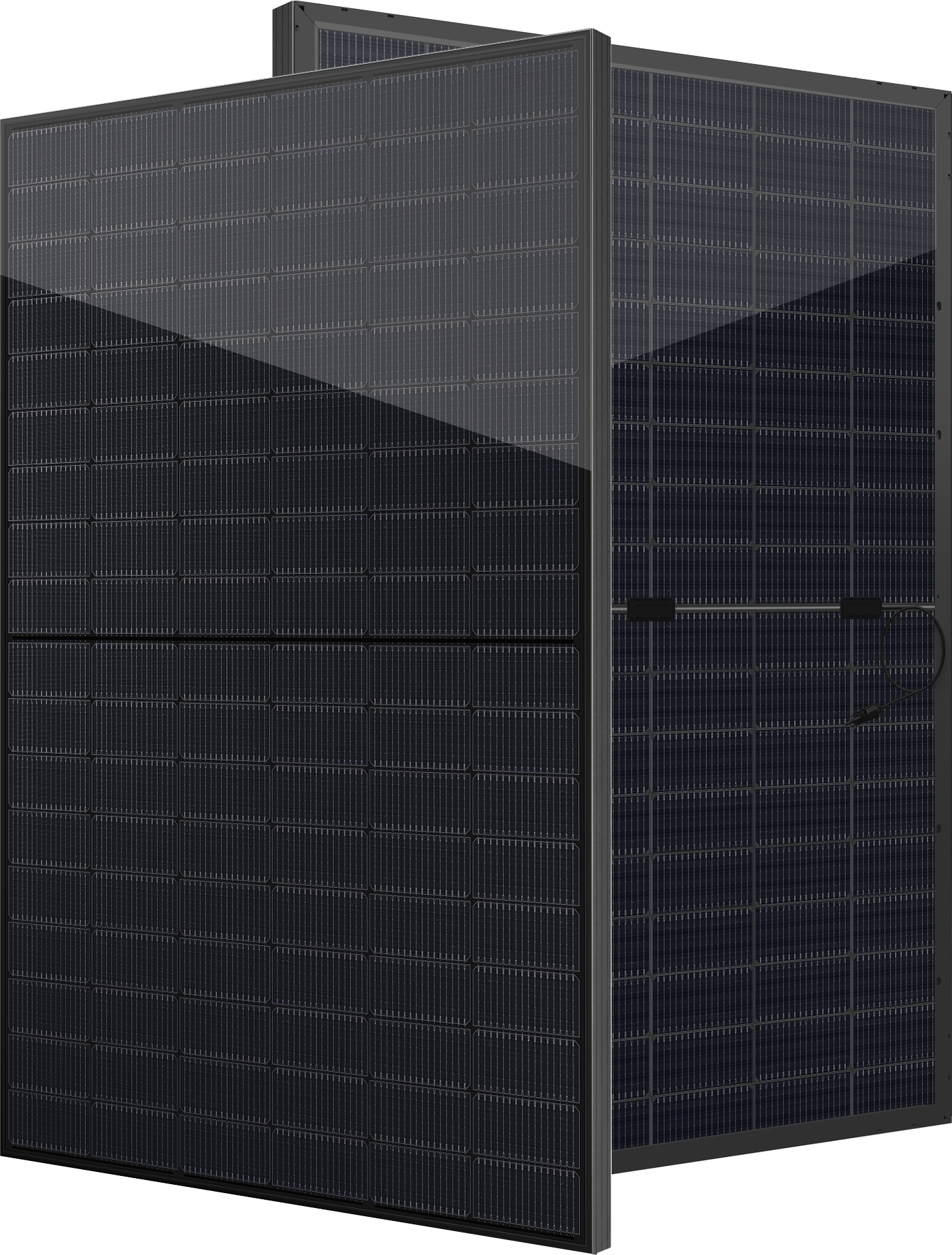 Denim N-Type 440W All Black Glass-Glass Bifacial Solar Panel