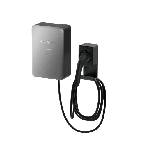 Φορτιστής ηλεκτρικού οχήματος Enphase IQ 2 – 22 kW / 7,4 kW, καλώδιο τύπου 2 7,5 m, 1- & 3-φασικό
