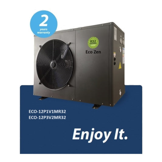 Αντλία Θερμότητας ECO-Zen 12 kW R32 με Wi-Fi, Touch Display, Monoblock, Τριφασική, με Κυκλοφορητή
