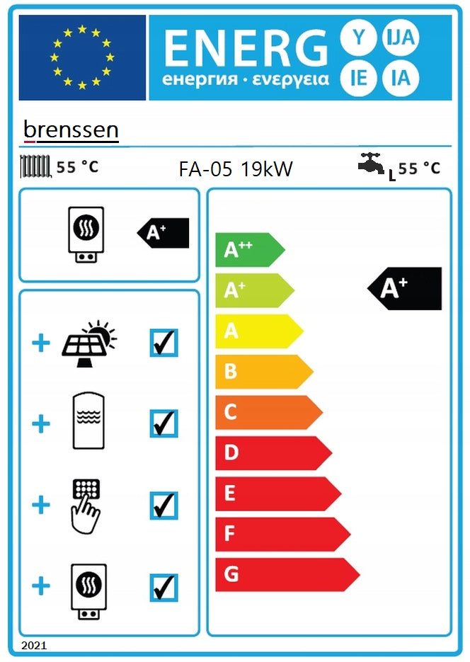 Αντλία Θερμότητας Brenssen 19 kW Monobloc 3Φασική & Συμπιεστή Panasonic