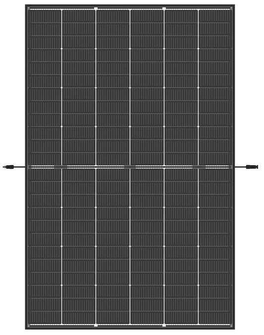 Trina Vertex S+ N-Type Dual Glass 445W - Triple-Cut 1500V (Clear Black)