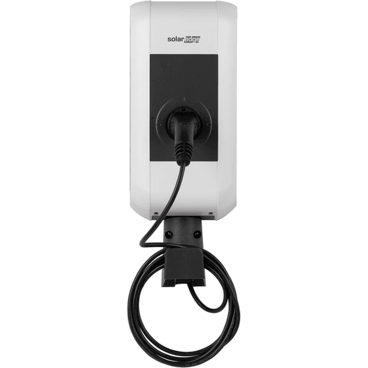 Φορτιστής ηλεκτρικού αυτοκινήτου SolarEdge, 22 kW, καλώδιο 6 μέτρων, υποδοχή τύπου 2, RFID, MID 