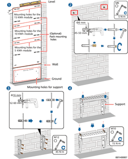 Huawei LUNA2000 5kW - Wall Mounting Bracket