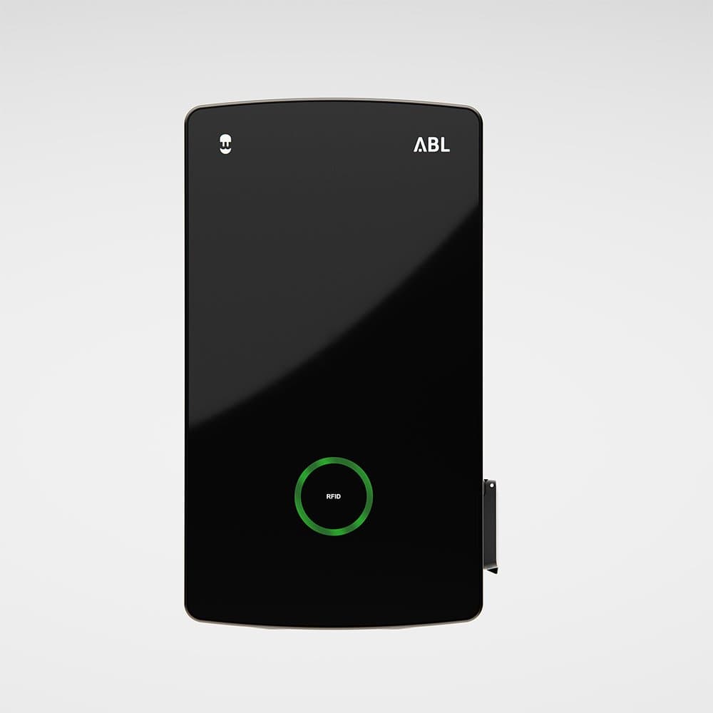 Επιτοίχιος θάλαμος ABL eM4 (22 kW / Μονός / Πρίζα / Επέκταση / Eichrecht / Μαύρο) 