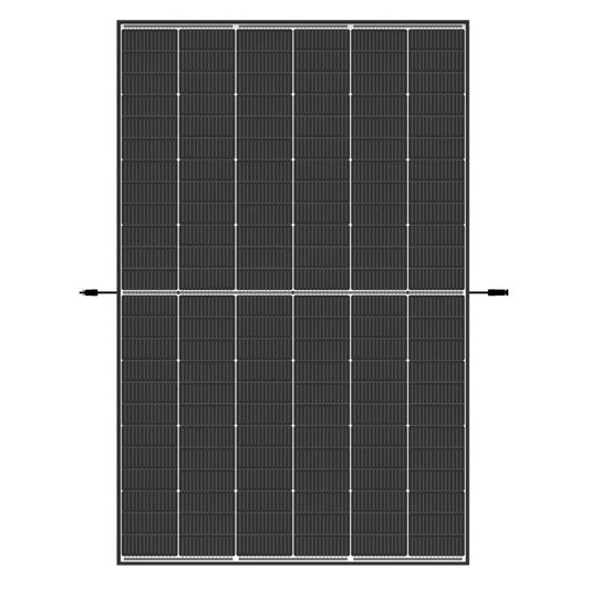 Trina Vertex S+ N-Type Dual Glass 460W - Triple-Cut 1500V Black Frame Solar Panel