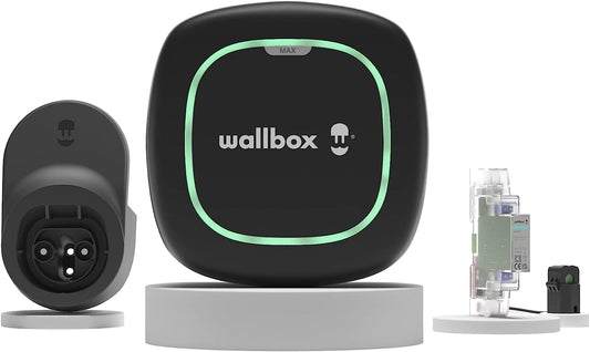 Wallbox Kit Pulsar Max PLP2 (7.4Kw / 5 Meter / Type 2 / Black) & Clamp (1PH) & Dock