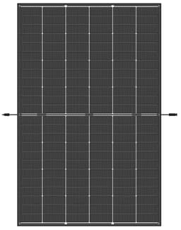 Trina Vertex S+ N-Type Dual Glass 440W - Triple-Cut 1500V (Clear Black)